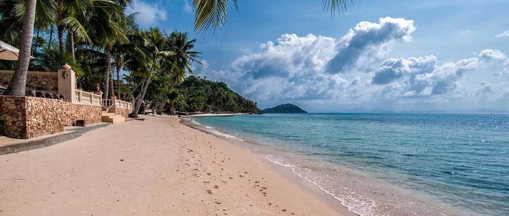 爱巴基棕榈日落海滩豪华别墅酒店 Taling Ngam Beach 外观 照片
