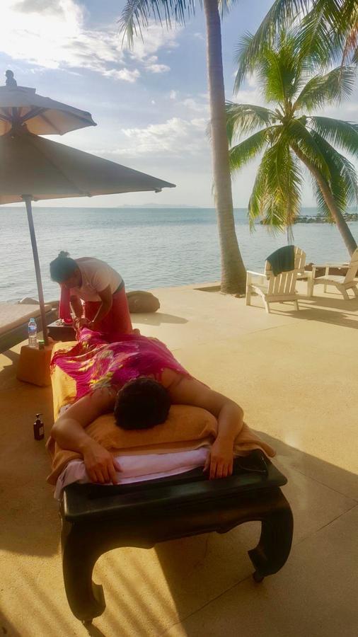 爱巴基棕榈日落海滩豪华别墅酒店 Taling Ngam Beach 外观 照片